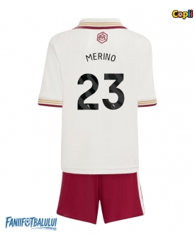 Arsenal Mikel Merino #23 Echipament de Fotbal Replică 2025-26 Copii Treilea (+ Șorturi)